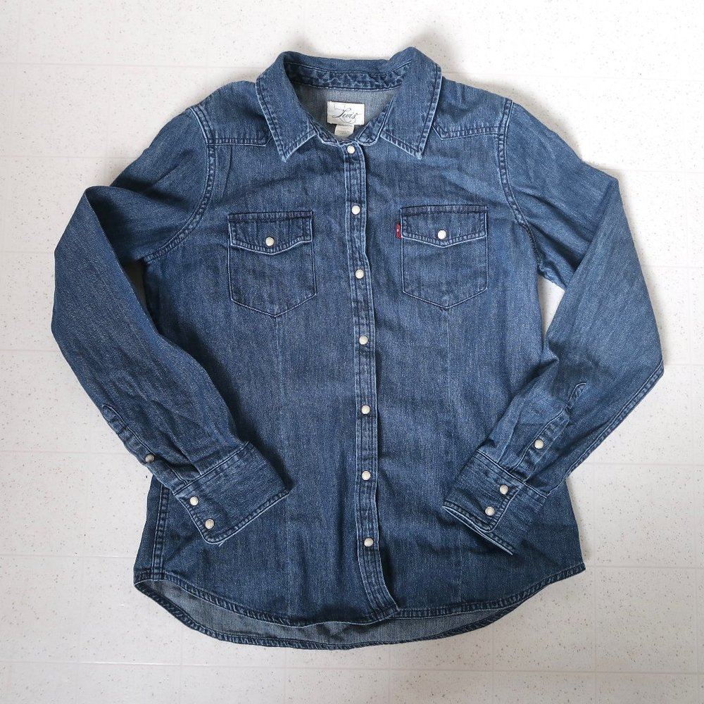 Levi's Denim Button-up Shirt - Women's M